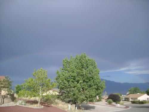 Rainbow - After a rainstorm this beautiful rainbow appeared.