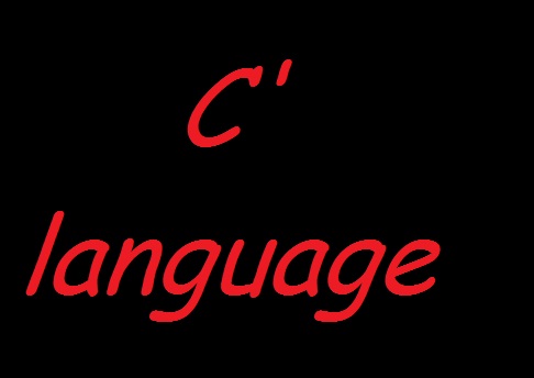 c lang - its just a pic having text c&#039; language