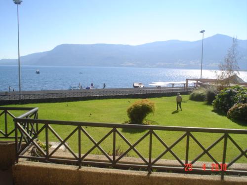 Villarrica Lake from my terrace - Villarrica Lake is one of the many lakes in the south of Chile. It´s a part of the country where lakes and volcanoes are together. There are many hot springs too.