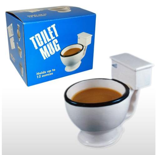 toilet mug - it's like having coffee inside a toilet as well.yucky!