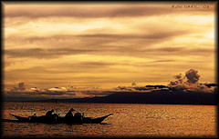 ocean's serenity - The magnificent view can be sited at Samal, Philippines. A dream-like picture that portrays tranquility, peace, beauty, and repose.