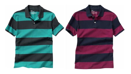 My Two Favorite Stripe PoloShirt - I noticed that I already have a huge collection of stripe polo shirts. ;)