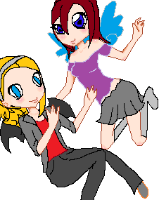 Me and my sister Chey - I made it on my laptop the base is by miki0101 on Deviant art  My username is Bellaari-edwardJames please come and visit me sometime!!!