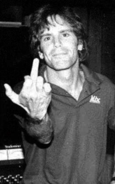 Bob Wier - Bobby giving the finger.