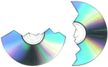 damaged CD - a damage CD