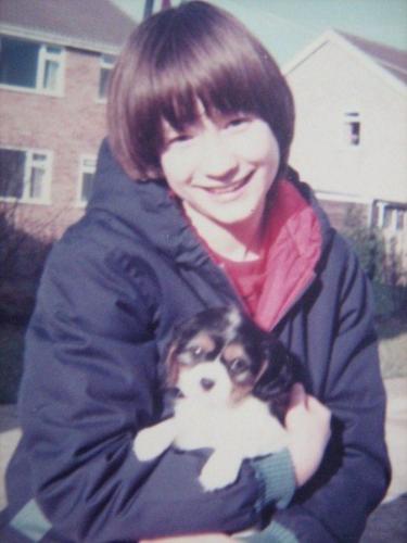 Me in 1982 - This was me in 1982 with my puppy Lady Olga. I was about 11 at the time.