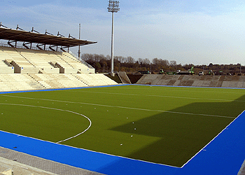 Monchengladbach Hockey Pitch - This was installed just 4 years ago for International Hockey matches! LOL