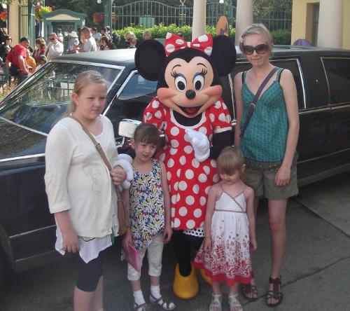 Four of my grandaughters - My eldest daughter's four children in Disneyland Paris last week