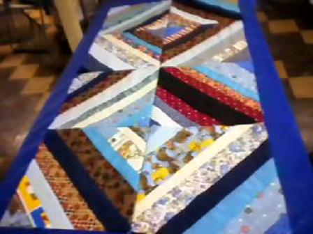 New Quilt Technique - new quilting technique I learned today. I can't wait to make one from my own material scraps.