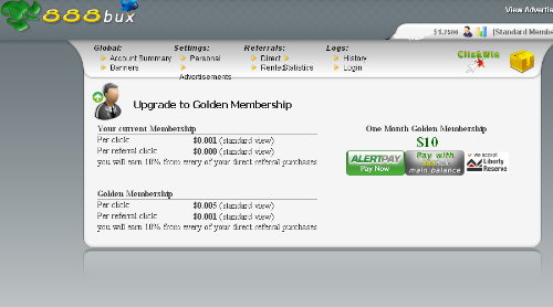 888bux changes click rate - 888bux changes click rate from $0.01 to $0.001