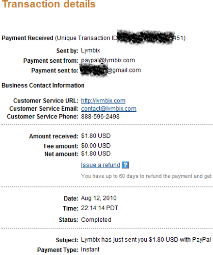 ToneADAY payment proof - This is payment of 1.80