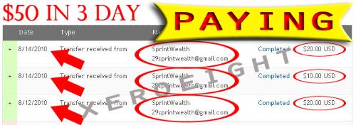 payment from sprintwealth - join now!!!