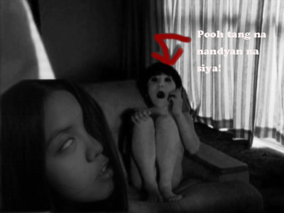 Juon Failed. - Hello. this is a picture I just added. the girl here is scaring the juon kid. hahaha.
