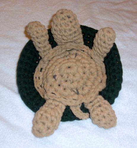Other side of crochet turtle - Here's it's other side