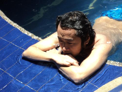 Me @ Montemar Beach Club - In the blue swimming pool of montemar beach club.