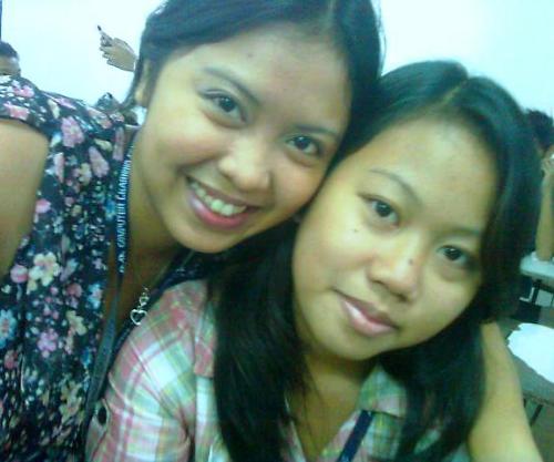 Me and My Friend - This is a picture of me and my friend Cathy taken at Our classroom.