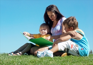 family - mother and children