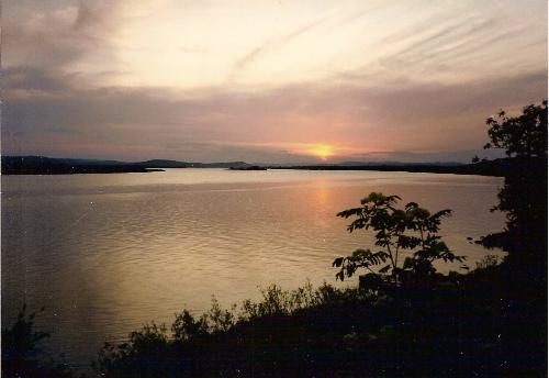 Torne River - Photo taken from the Finnish side. There is just a bridge between Finland and Sweden.