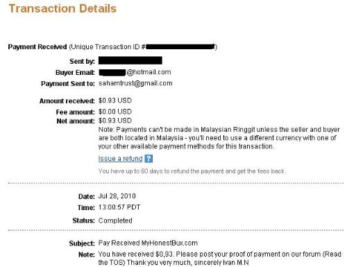 Proof My Payment IN Myhonestbux - I got payment from there.  This link  http://www.myhonestbux.com/?ref=biznur