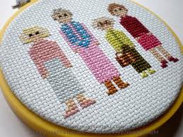 cross stitch - it takes a lot of time to get a cross stitch done, but it's worth it since it looks so beautiful with your own hand.