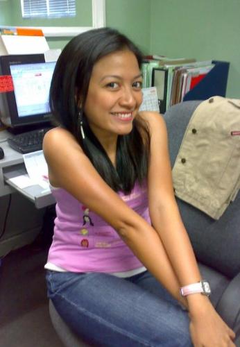 me! - tanned after swimming lessons...