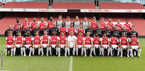 Arsenal Team of 2010-11 season - team photo