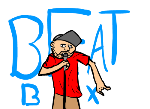 Beatboxing guy - Drew this guy quickly for this discussion