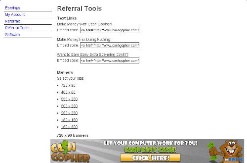 Referral Tools - Embed Code, meaning that is my referral link? 