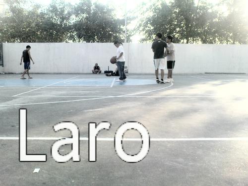The Laro - A shot of the basketball game we've played back in Alabang.