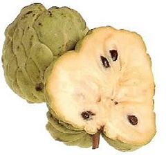 sitaphal cut view - inner view of sitaphal