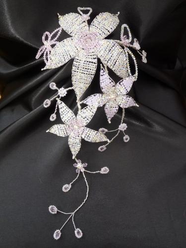 Full Swarovski Floral Elegance Bouquet - Rosaline and Rose water opal Floral Elegance Bouquet Full Swarovski Floral Elegance Bouquet - Rosaline and Rose water opal Floral Elegance Bouquet