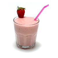 Cocktail - Milk cocktail witch strawberry.