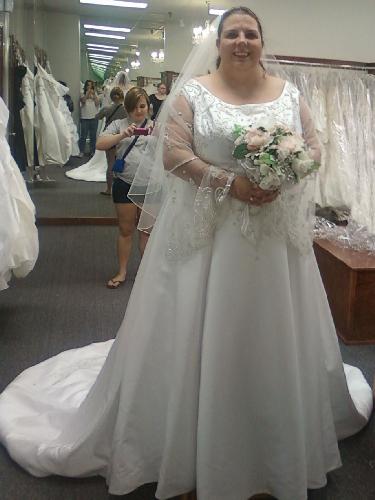 My Daughter's Bridal Gown - Taken the day she tried it on in Pearls Shop!