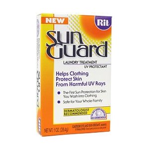 This is Rit Sun Guard - You put it in your wash with your clothes. You don't feel it at all.
