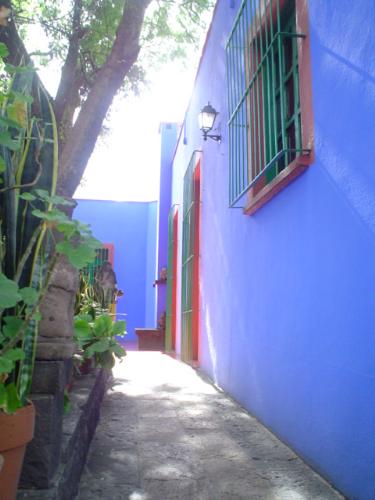Frida Kahlo´s house - This is the patio of Frida Kahlo´s house. It is noy permitted to take pictures inside the house but the outside is also vey beautiful.