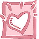 shining love - the pink heart that make the viewer feels calm