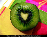 love fruit - kiwi, but the love sign inside it!