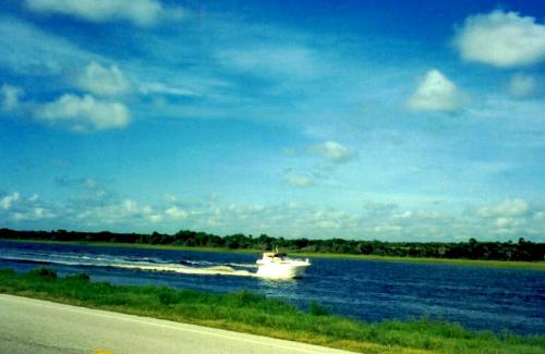Speedboat - A boat speeding across the water in St. Augustine, FL