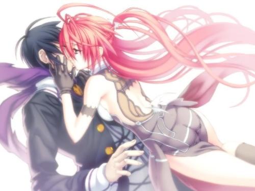 strong love - guy and girl kissing intensely