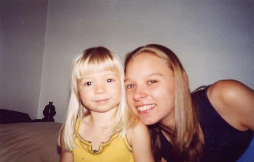Haleigh and I - Here is my oldest daughter like 4 years ago. Some people call her minie me because she looks so much like me.