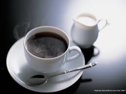WITH milk - coffee strong