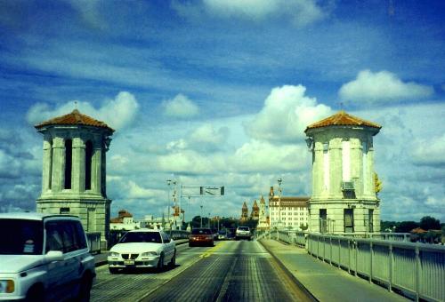 St Augustine, FL - Crossing the bridge into St. Augustine, FL