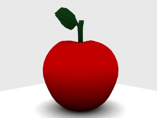 3D Apple - an apple made with Blender 3D