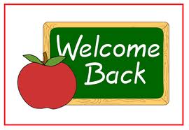 Welcome Back - This is a Nice Welcome Back Sign you usually see this in a school since you see a chart board and an Apple so that makes it a school thing going on. lol. :) Nice welcome back Sign . :)