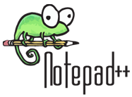 Notepad++ logo - The logo for Notepad++ - a cute lizard?