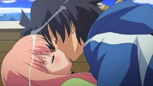 sweet kiss - boy and girl kissing^^