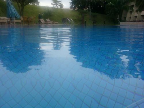 Clear water of swimming pool - The clear water of swimming pool that is located at Taal Vista lodge. It is clean and good thing I was the only one who swim on that pool as I was able to do my usual strokes. It is my self discipline not to pea on the pool that is why I am getting up and pea on the bathroom.