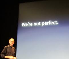 we are not perfect - but we can do better