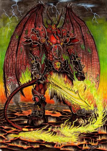 Warcraft III - Lucifer - Lucifer - the character with special skill (digit enemies and tranfer it to money)