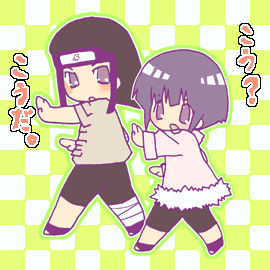 cute love^^ - hinata and neji from naruto anime practicing together^^ cute love^^ - hinata and neji from naruto anime practicing together^^